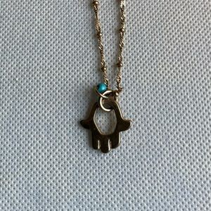 Gold Hamsa Necklace
